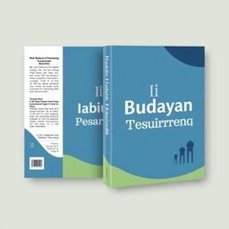 A modern and minimalist book cover design for 'Nilai Budaya Pesantren Tebuireng'