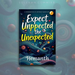 A visually striking book cover for 'Expect the Unexpected' by Hemanth