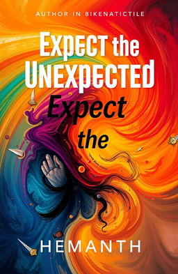 A book cover for 'Expect the Unexpected' by Hemanth