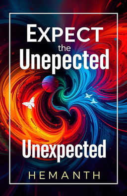 A book cover for 'Expect the Unexpected' by Hemanth