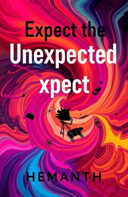 A book cover for 'Expect the Unexpected' by Hemanth