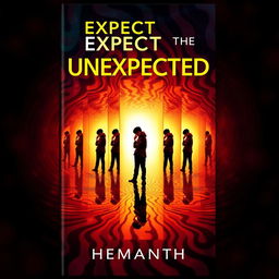 A captivating book cover for the real-life story titled 'Expect the Unexpected' by Hemanth