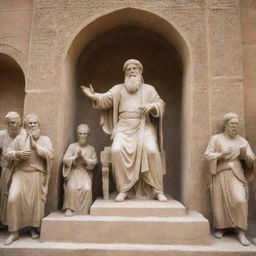 Prophet Ibrahim destroying the statues