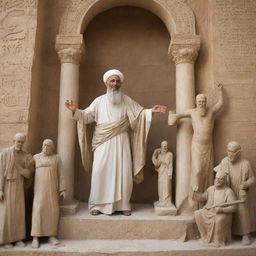 Prophet Ibrahim destroying the statues