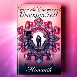 An enchanting book cover for the real-life love story titled 'Expect the Unexpected' by Hemanth