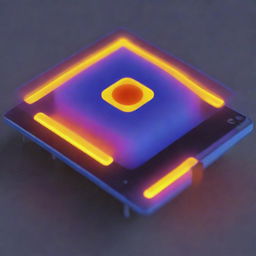 A detailed graphical image featuring thermal sensors, focusing on their unique structure and design, with glowing colors indicating temperature sensing capabilities.