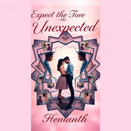 An enchanting book cover for the real-life love story titled 'Expect the Unexpected' by Hemanth