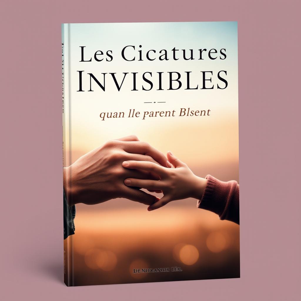 A poignant book cover design for 'Les Cicatrices Invisibles: Quand les Parents Blessent'