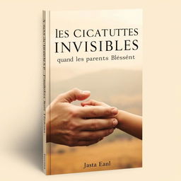 A poignant book cover design for 'Les Cicatrices Invisibles: Quand les Parents Blessent'