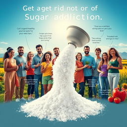 An inspiring image capturing the theme of getting rid of sugar addiction