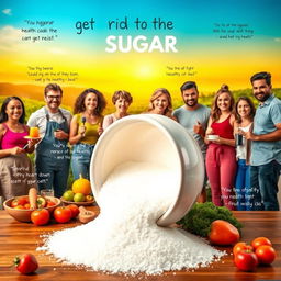 An inspiring image capturing the theme of getting rid of sugar addiction