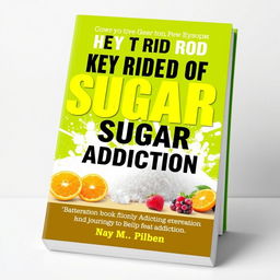 A motivational book cover design dedicated to getting rid of sugar addiction