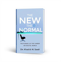 A sleek, minimalist book cover design for a non-fiction book titled "The New Normal: Reshaping Your Career in a Digital World