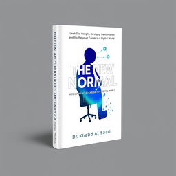 A sleek, minimalist book cover design for a non-fiction book titled "The New Normal: Reshaping Your Career in a Digital World