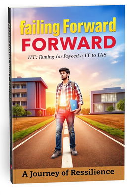 A motivational book cover titled 'Failing Forward: Fourth Fail to IIT to IAS'