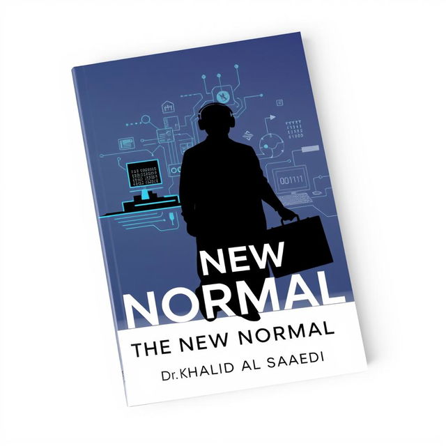 A sleek, minimalist book cover for a non-fiction title called 'The New Normal: Reshaping Your Career in a Digital World'