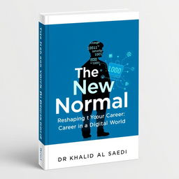 A sleek, minimalist book cover for a non-fiction title called 'The New Normal: Reshaping Your Career in a Digital World'