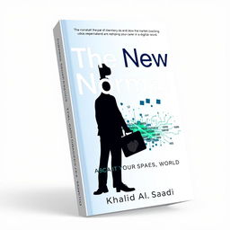 A sleek, minimalist book cover for a non-fiction title called 'The New Normal: Reshaping Your Career in a Digital World'