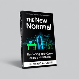 A sleek, minimalist book cover for a non-fiction title called 'The New Normal: Reshaping Your Career in a Digital World'