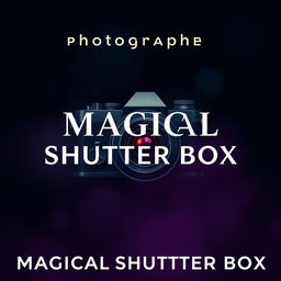 A striking poster design for a photographer's profile featuring the username 'MAGICAL SHUTTER BOX'