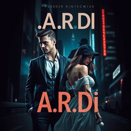 A striking book cover in the dark romance style, depicting a wealthy, dominant man and a defenseless woman amidst a tense night-time urban atmosphere