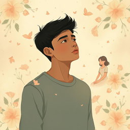 An evocative illustration that captures the essence of layered narratives in ‘Expect the Unexpected’ by Hemanth, a real-life love story