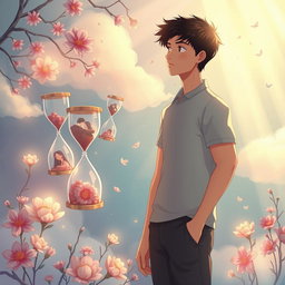 An evocative illustration that symbolizes the timeless nature of love in 'Expect the Unexpected' by Hemanth, a real-life love story with layered narration