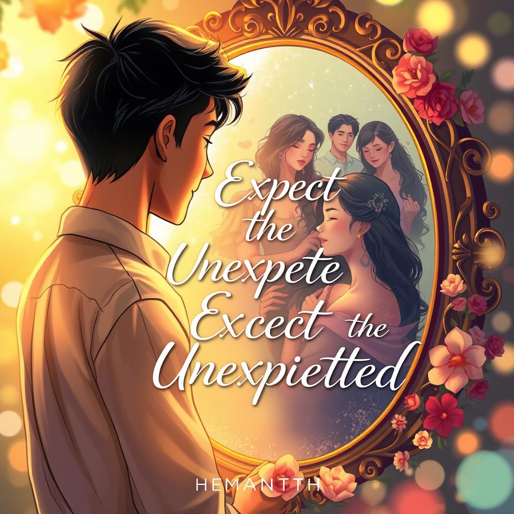 An enchanting illustration representing 'Expect the Unexpected' by Hemanth, a love story with layered narration