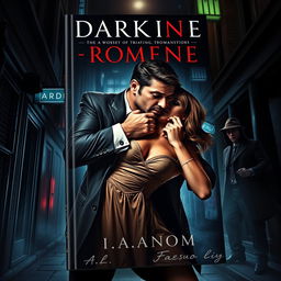 An intense and dramatic book cover in the dark romance genre, featuring a wealthy, dominant man gripping a defenseless woman by the neck in a threatening manner