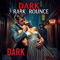 An intense and dramatic book cover in the dark romance genre, featuring a wealthy, dominant man gripping a defenseless woman by the neck in a threatening manner