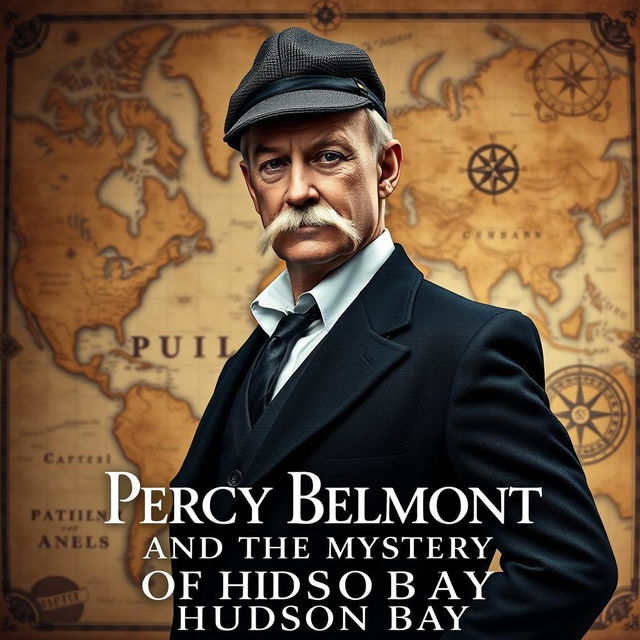 A movie poster titled 'Percy Belmont and the Mystery of Hudson Bay'