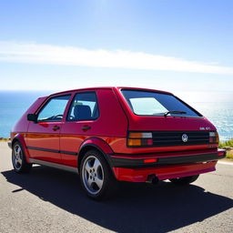 A stunning 1989 Volkswagen Golf GTI, showcasing its iconic design and sporty features