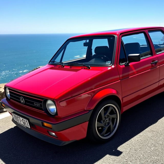 A stunning 1989 Volkswagen Golf GTI, showcasing its iconic design and sporty features