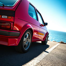 A stunning 1989 Volkswagen Golf GTI, showcasing its iconic design and sporty features