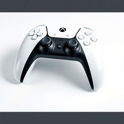 A pristine white gaming device elegantly paired with a matching white wireless controller, all set against a pure white background