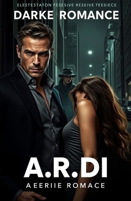 A dark romance book cover featuring an affluent man and a vulnerable woman in a modern setting