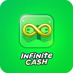 A sleek and modern gamepass icon representing 'Infinite Cash'