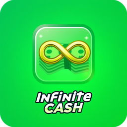 A sleek and modern gamepass icon representing 'Infinite Cash'