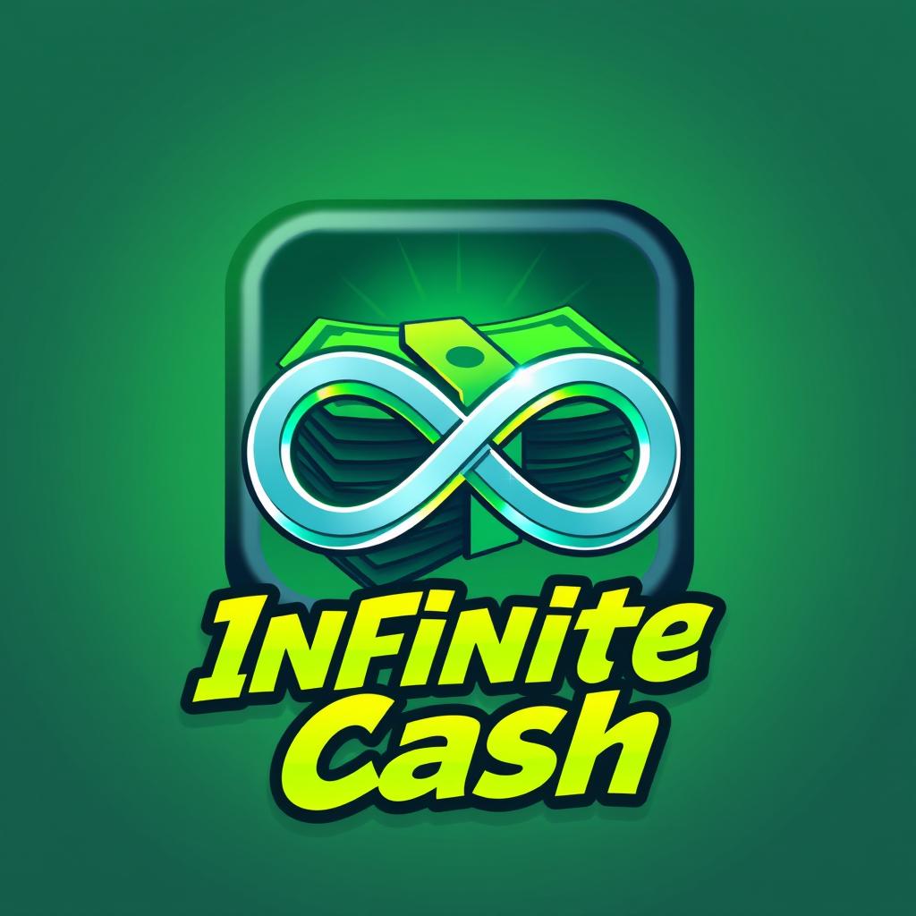 A sleek and modern gamepass icon representing 'Infinite Cash'