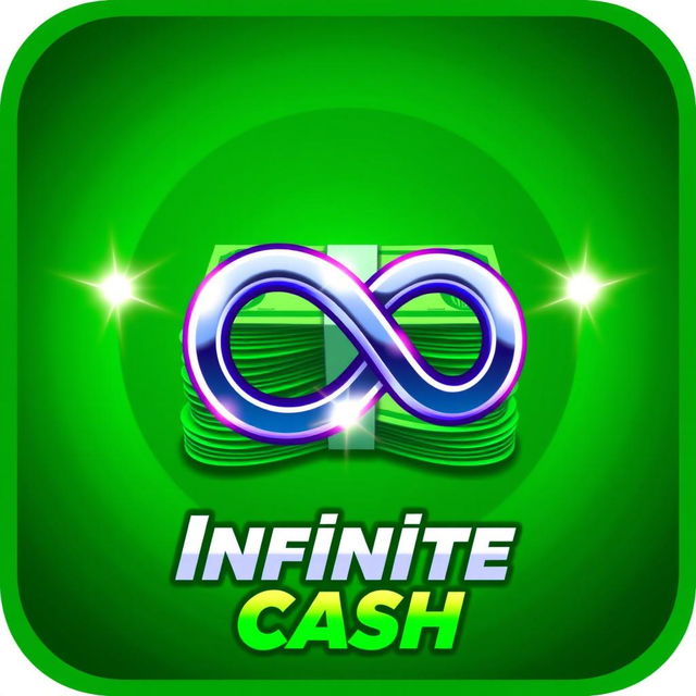 A sleek and modern gamepass icon representing 'Infinite Cash'