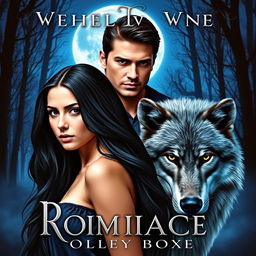 A captivating romance novel cover featuring a beautiful young woman with long black hair, looking both intrigued and captivated