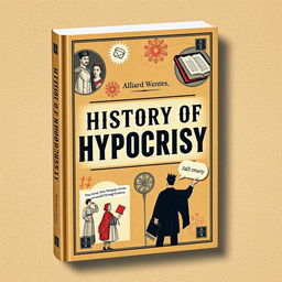 A book cover titled 'History of Hypocrisy' featuring a modern yet historic aesthetic