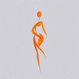 An abstract interpretation of the human body, displayed against a sleek grey background that enhances its visual impact