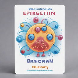 Create a cute, cartooned 'Epigenetic Mastery' card, an 'upcell' type. Envision a cell under the magic of epigenetic transformation. The design should personify the power to alter cell characteristics in an amusing, enchanting manner