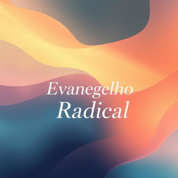 A book cover design centered around the theme of 'Radical Gospel', featuring soft yet eye-catching colors that attract an audience