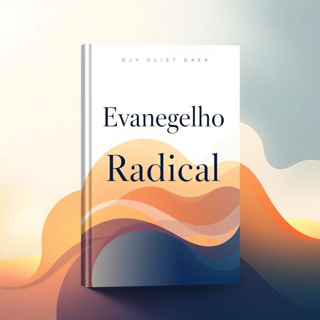 A book cover design centered around the theme of 'Radical Gospel', featuring soft yet eye-catching colors that attract an audience