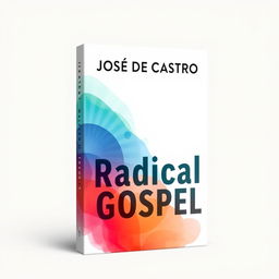 A book cover design with the theme 'Radical Gospel', featuring soft colors on a white background that attract the audience's attention