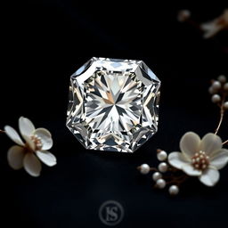 A stunning depiction of the Cullinan diamond, showcasing its multifaceted brilliance and iconic shape