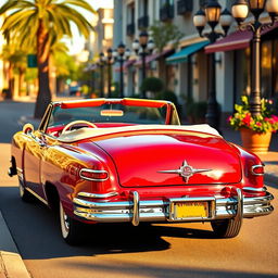 A beautifully crafted 1949 Lincoln Cosmopolitan convertible, featuring a uniquely low hood design inspired by the Mercedes 300SL