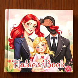 A book cover featuring a beautiful scene with a stunning red-haired woman and a dapper man in a stylish suit